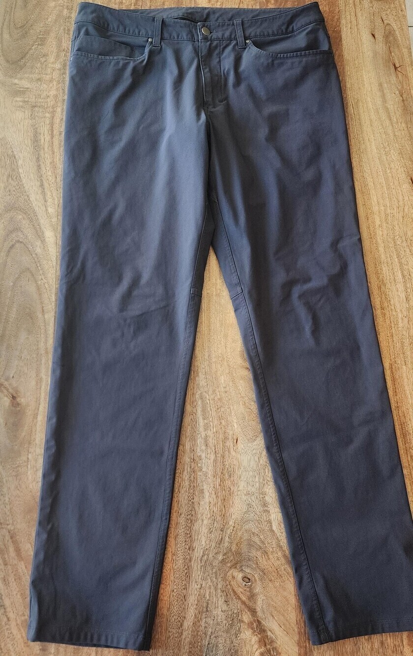 Lululemon Pants Mens 34 Blue Chino 5 Pocket Stretch Technical Travel Golf